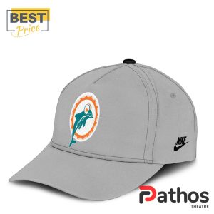 miami dolphins throwback grey hoodie jogger cap 3 BxExs