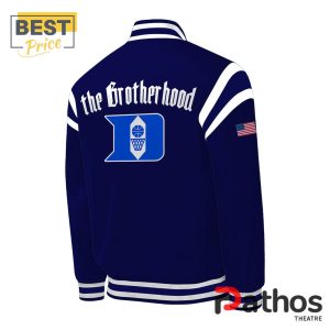 brotherhood duke blue planet navy baseball jacket 3 4TTMD