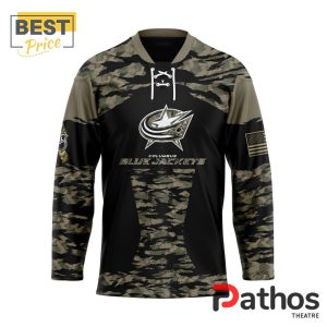 nhl columbus blue jackets camo honoring veterans hockey jersey 1 5byng