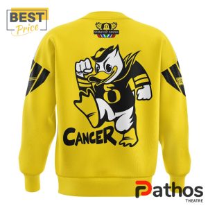 oregon ducks stomp out cancer heroes yellow sweater 3 Xkr5f