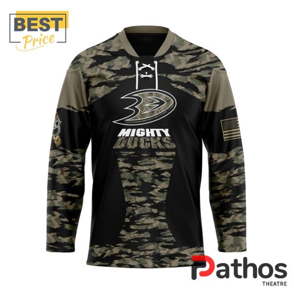 NHL Anaheim Ducks Camo Honoring Veterans Hockey Jersey