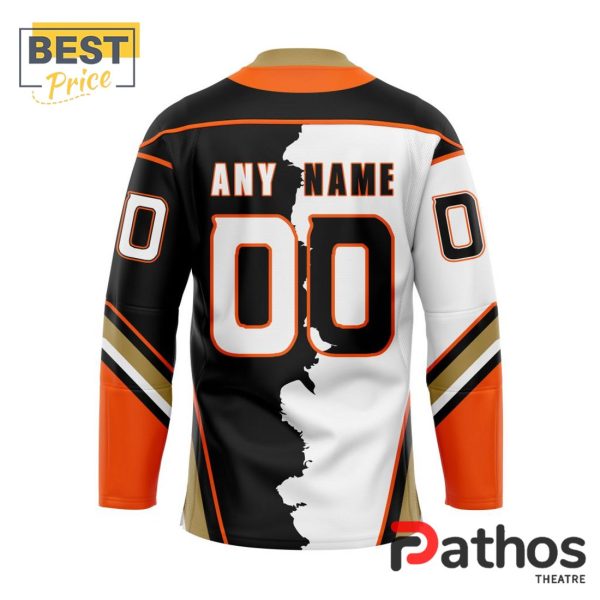 NHL Anaheim Ducks Custom Home Mix Away Hockey Jersey