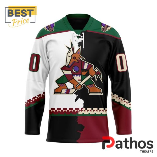 NHL Arizona Coyotes Custom Home Mix Away Hockey Jersey