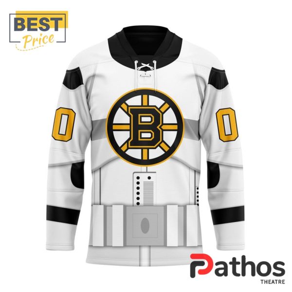 NHL Boston Bruins Custom Star Wars Stormtrooper Hockey Jersey