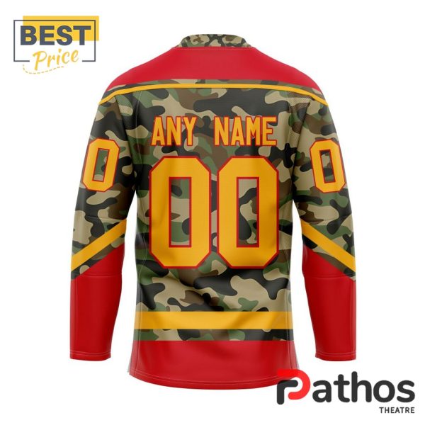 NHL Calgary Flames Camo Design Hockey Jersey