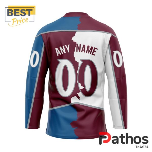 NHL Colorado Avalanche Custom Home Mix Away Hockey Jersey