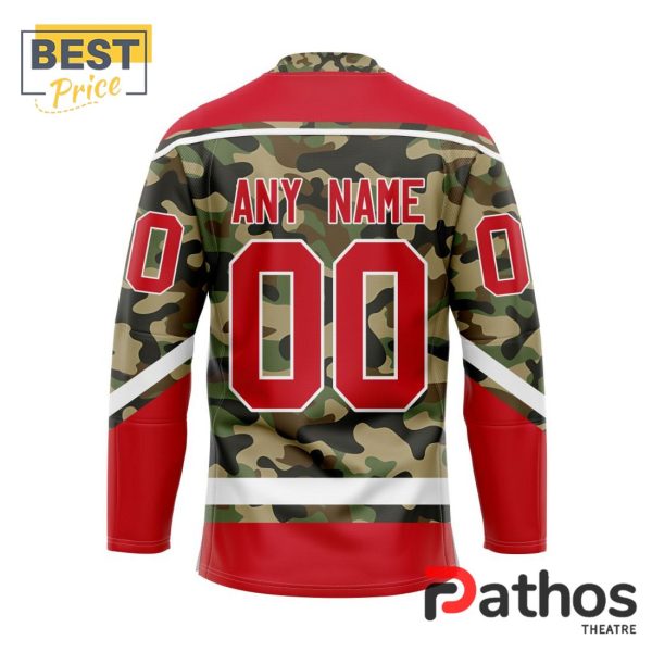 NHL Detroit Red Wings Camo Design Hockey Jersey