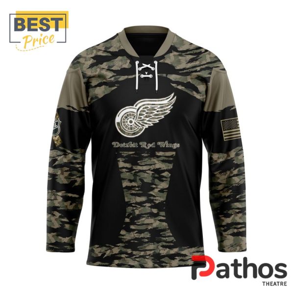 NHL Detroit Red Wings Camo Honoring Veterans Hockey Jersey