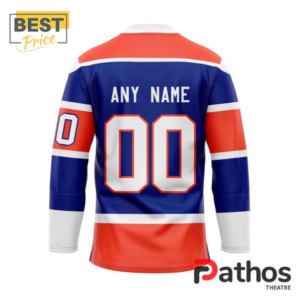 NHL Edmonton Oilers Blue 2023 Heritage Classic Hockey Jersey