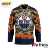 NHL Edmonton Oilers Camo Design Hockey Jersey