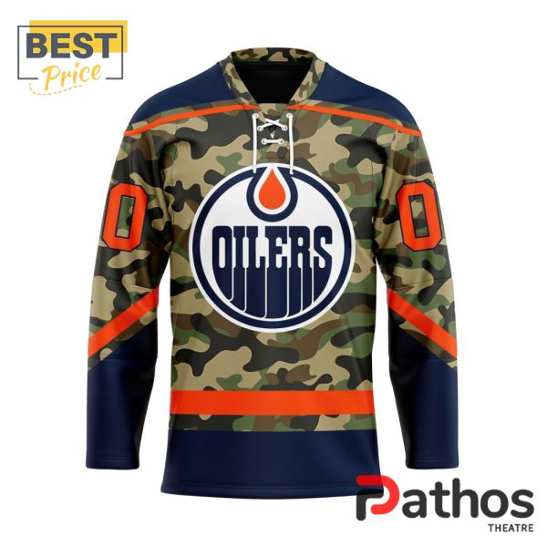 NHL Edmonton Oilers Camo Design Hockey Jersey