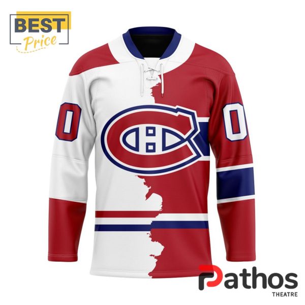 NHL Montreal Canadiens Custom Home Mix Away Hockey Jersey