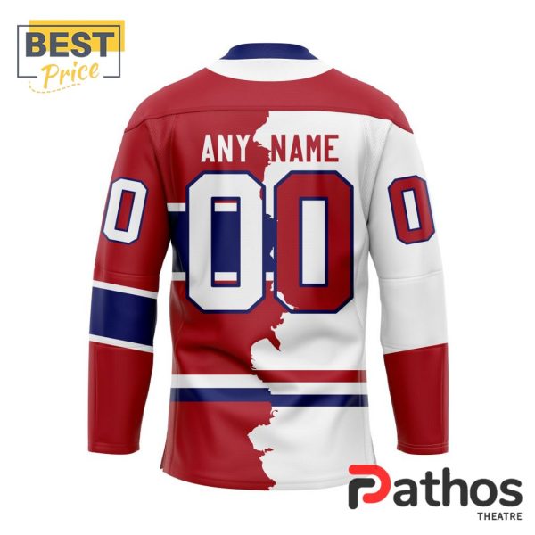 NHL Montreal Canadiens Custom Home Mix Away Hockey Jersey