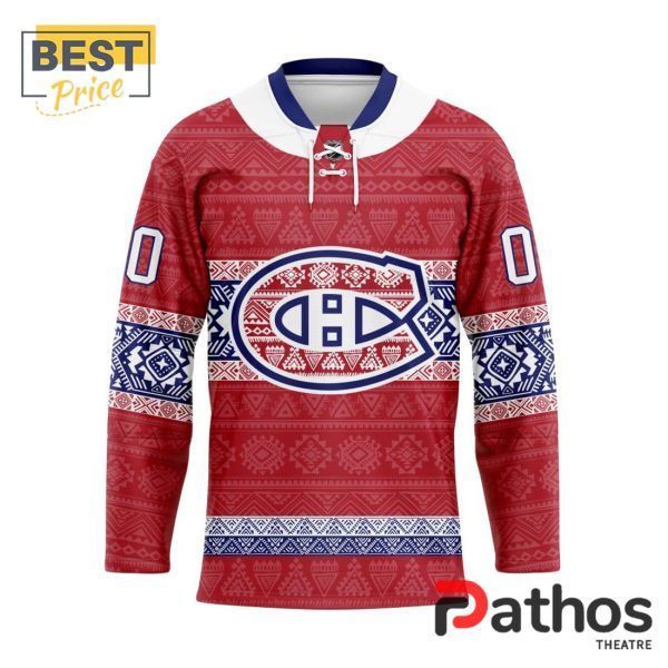 NHL Montreal Canadiens Custom Native Hockey Jersey