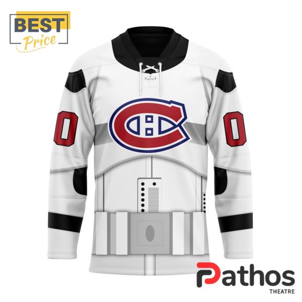 NHL Montreal Canadiens Custom Star Wars Stormtrooper Hockey Jersey