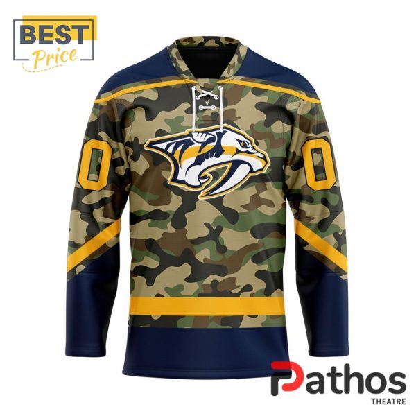 NHL Nashville Predators Camo Design Hockey Jersey