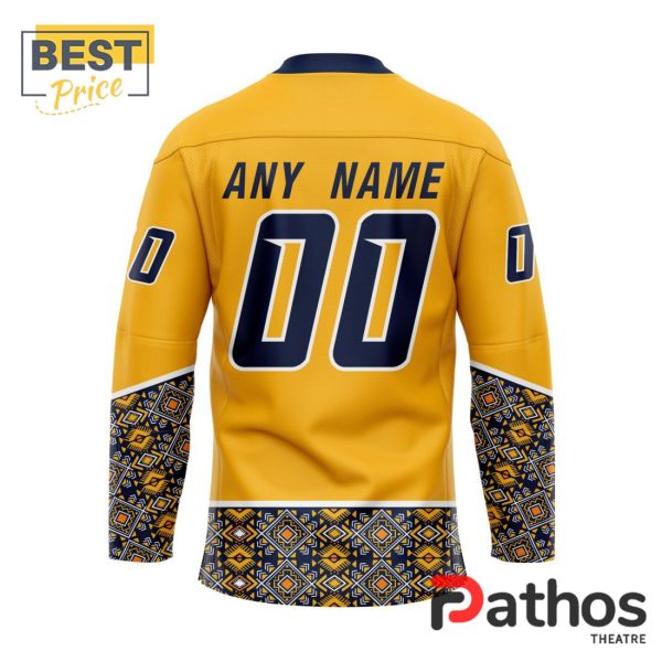 NHL Nashville Predators Custom Native Hockey Jersey