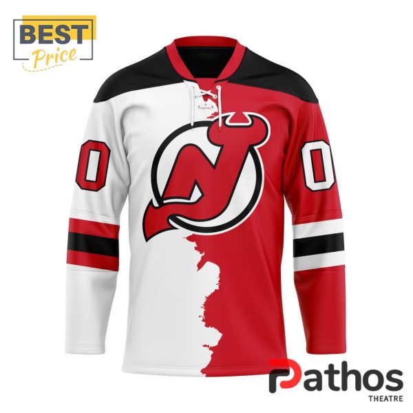 NHL New Jersey Devils Custom Home Mix Away Hockey Jersey