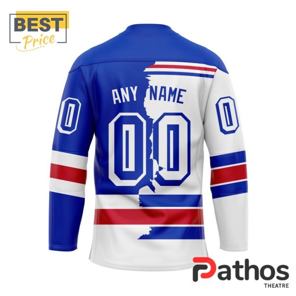 NHL New York Rangers Custom Home Mix Away Hockey Jersey