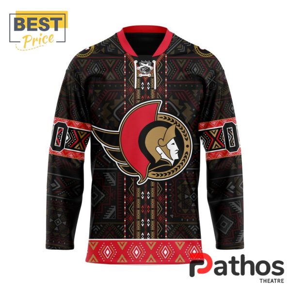 NHL Ottawa Senators Custom Native Hockey Jersey