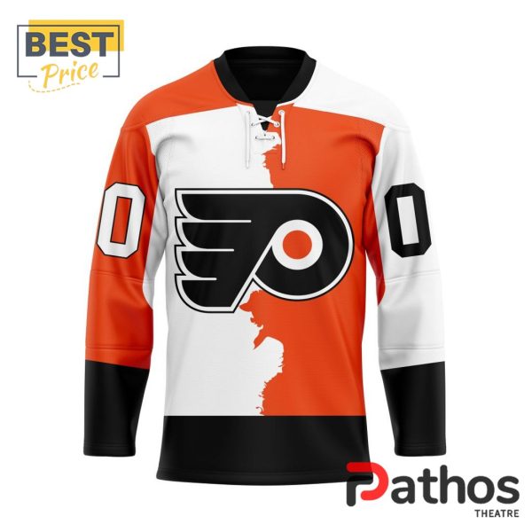 NHL Philadelphia Flyers Custom Home Mix Away Hockey Jersey