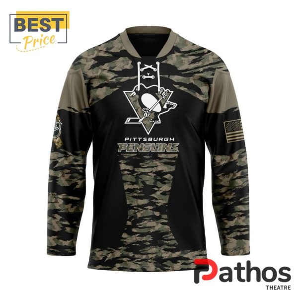 NHL Pittsburgh Penguins Camo Honoring Veterans Hockey Jersey