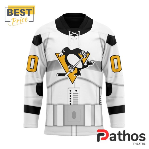 NHL Pittsburgh Penguins Custom Star Wars Stormtrooper Hockey Jersey