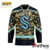 NHL Seattle Kraken Camo Design Hockey Jersey