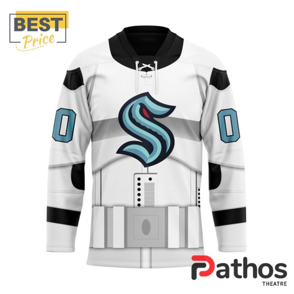 NHL Seattle Kraken Custom Star Wars Stormtrooper Hockey Jersey