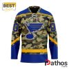 NHL St. Louis Blues Camo Design Hockey Jersey