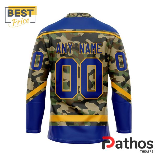 NHL St. Louis Blues Camo Design Hockey Jersey