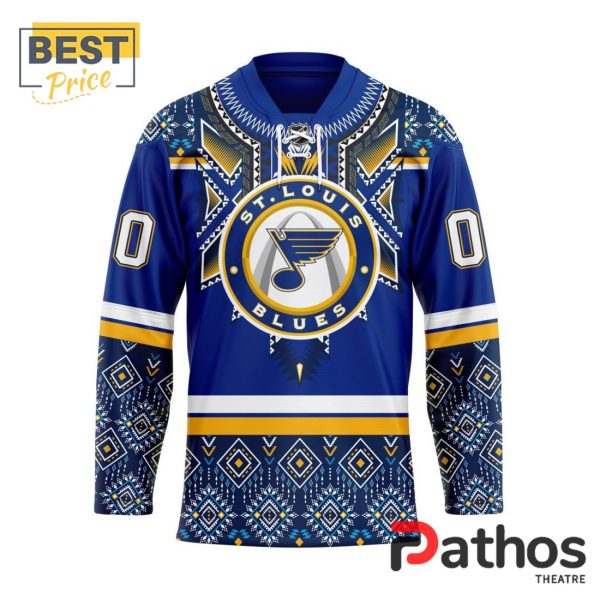 NHL St. Louis Blues Custom Native Hockey Jersey