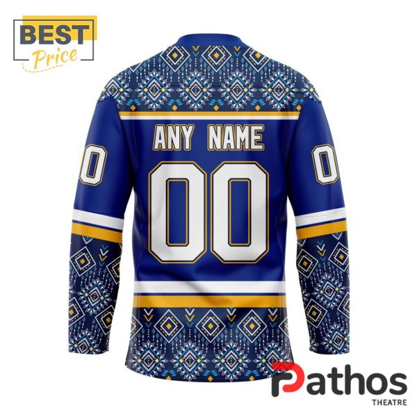 NHL St. Louis Blues Custom Native Hockey Jersey