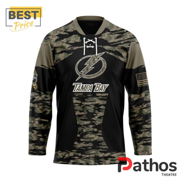 NHL Tampa Bay Lightning Camo Honoring Veterans Hockey Jersey