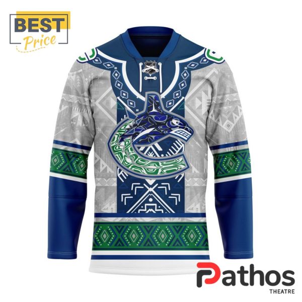 NHL Vancouver Canucks Custom Native Hockey Jersey