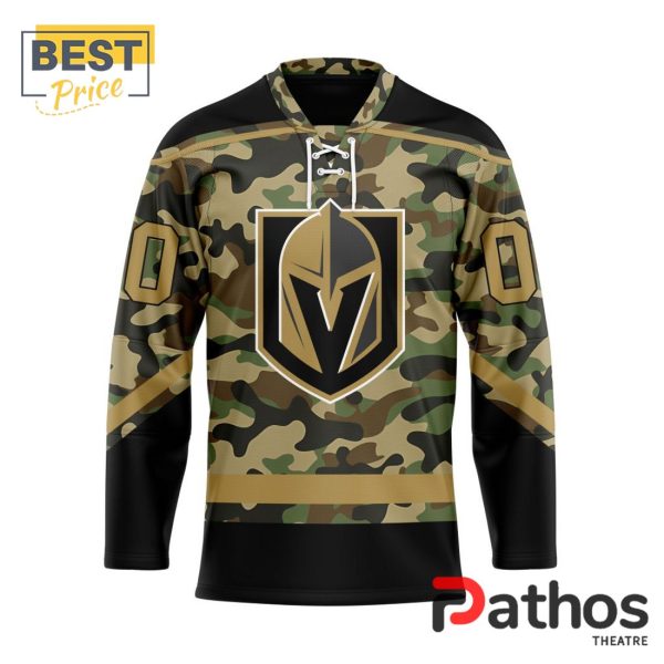 NHL Vegas Golden Knights Camo Design Hockey Jersey