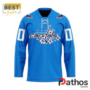 nhl washington capitals personalized cherry blossom hockey jersey 1 163PR