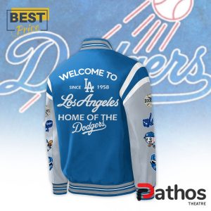 mlb los angeles dodgers welcome baseball jacket 3 CsoSw