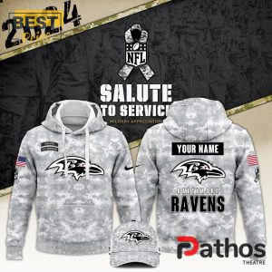 2024 baltimore ravens salute to service hoodie cap 1 dVLxN