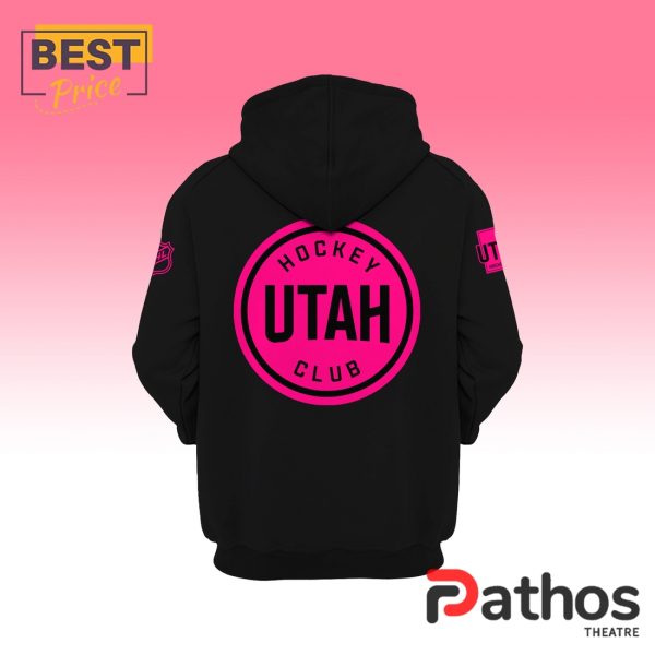 Utah Hockey Breast Cancer Awareness Month Hoodie