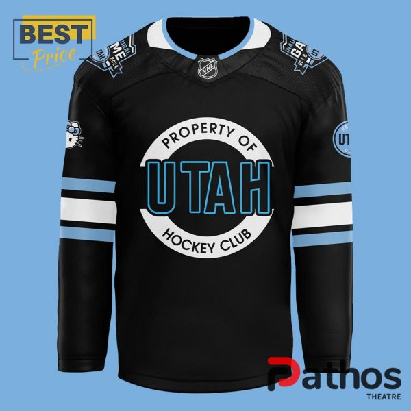 Utah Hockey x Hello Kitty 50th Anniversary Black Hockey Jersey