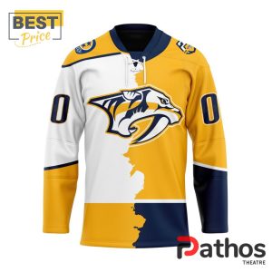 NHL Nashville Predators Custom Home Mix Away Hockey Jersey