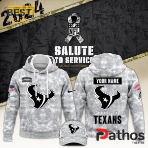 2024 Houston Texans Salute To Service Hoodie, Cap