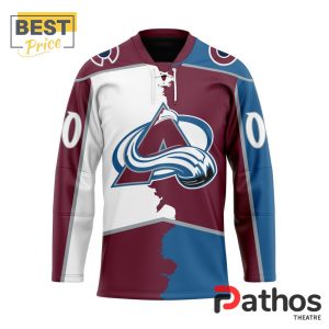 nhl colorado avalanche custom home mix away hockey jersey 1 Jtlut