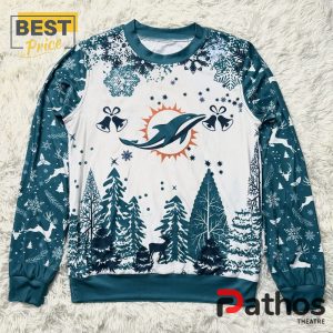 Miami Dolphins 2024 Christmas Ugly Sweater