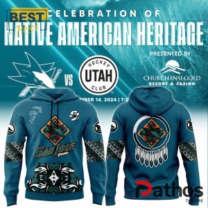 San Jose Sharks 2024 Native American Heritage Month Hoodie