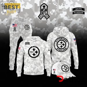 Pittsburgh Steelers Camo 2024 Salute to Service Hoodie, Jogger, Cap