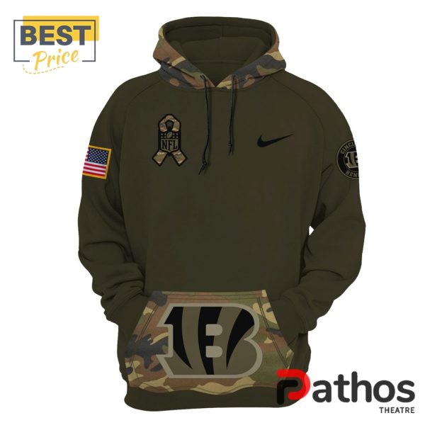 2024 Bengals Camo Salute to Service Nike Hoodie