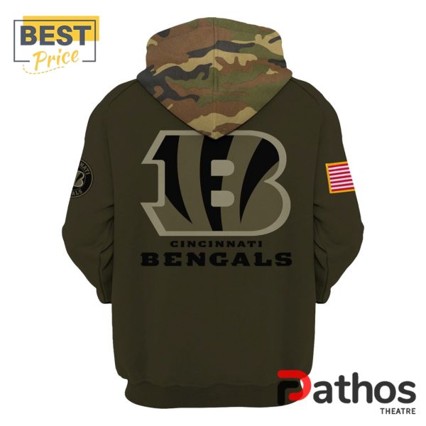 2024 Bengals Camo Salute to Service Nike Hoodie