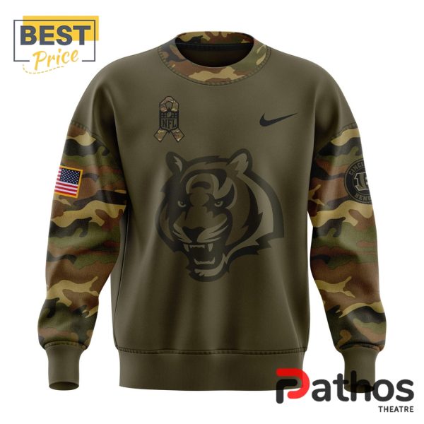 2024 Bengals Camo Salute to Service Nike Hoodie